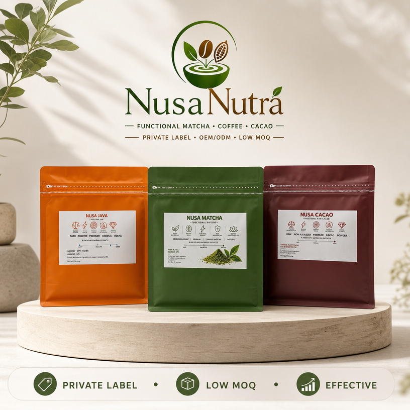 NusaJava Blog Post — Private Label: Coffee, Matcha & Health Food